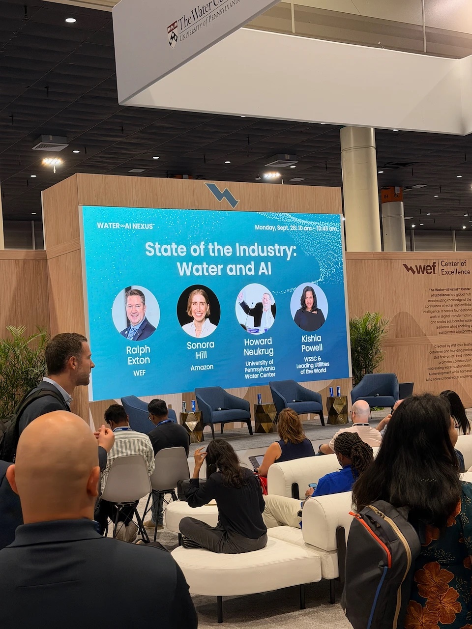 Audience at the Water and AI industry panel at WEFTEC 2026